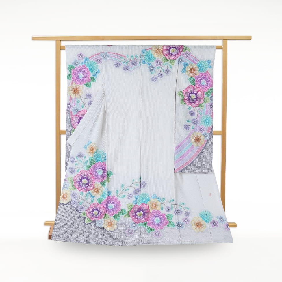 藤娘きぬたやの総絞り振袖