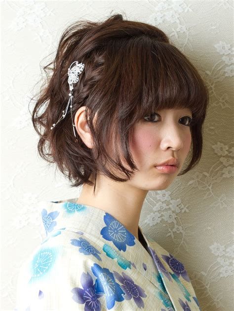 ボブ向けの着物に合うヘアアレンジ