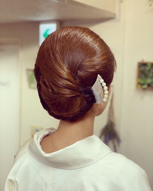 着物に合うロングヘア向けの髪型