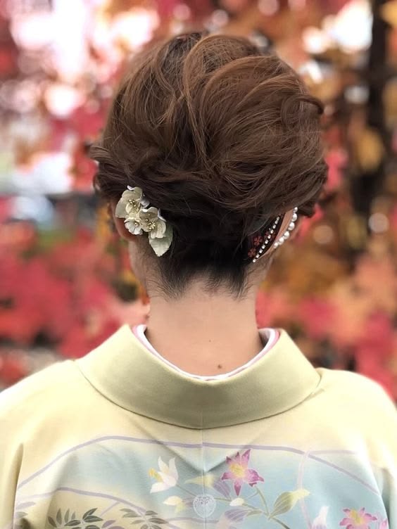 50代の着物に似合うショートヘアの髪型