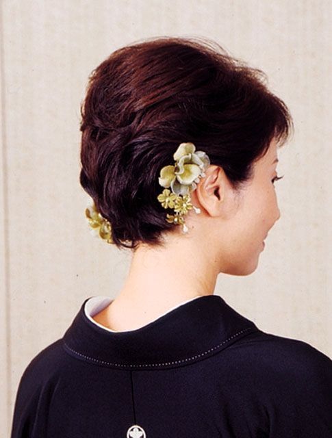 50代の着物に似合うショートヘアの髪型